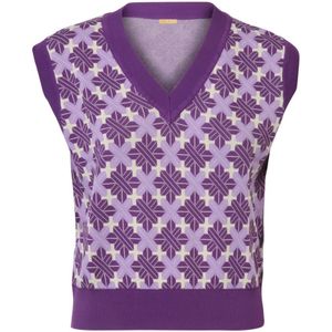 Dodo BAR OR, Truien, Dames, Paars, M, Nylon, V-neck Truien