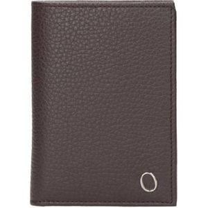 Orciani, Accessoires, Heren, Zwart, ONE Size, Leer, Gehamerde leren portemonnee met anti-kloon bescherming