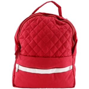 Chanel Vintage, Pre-owned, Dames, Rood, ONE Size, Nylon, Pre-owned Canvas backpacks