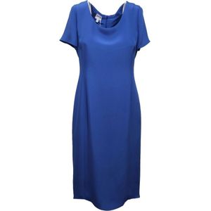 Armani, Kleedjes, Dames, Blauw, M, Klassieke Tuniek Jurk Collectie