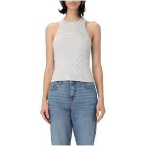 Patrizia Pepe, Tops, Dames, Beige, XS, Stijlvolle TOP voor modeliefhebbers