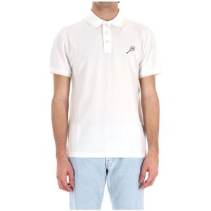 Jacob Cohën, Tops, Heren, Wit, XL, Katoen, Witte Polo Shirt Casual Stijl