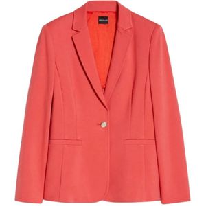 Pennyblack, Jassen, Dames, Rood, 2Xs, Polyester, Rood Koraal Blazer Model Allegra
