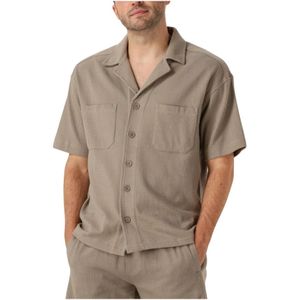 Drykorn, Overhemden, Heren, Grijs, XL, Beige Casual Overhemd voor Heren