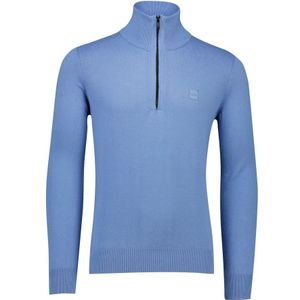BOSS Kanobix Half Zip Trui Blauw - Heren - Schipperstrui