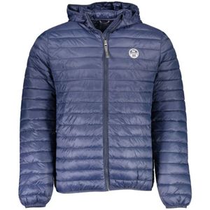 North Sails, Jassen, Heren, Blauw, 2Xl, Blauwe Lichtgewicht Hoodie Jas