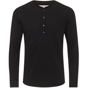 Orlebar Brown, Tops, Heren, Zwart, XL, Katoen, Zwarte Cashmere Longsleeve