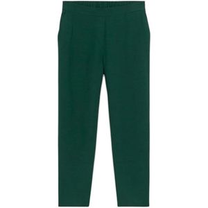 Oltre, Broeken, Dames, Groen, M, Linnen, Linnenblend Joggers