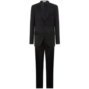 Boglioli, Pakken, Heren, Zwart, M, Pure Virgin Wool Milano Suit