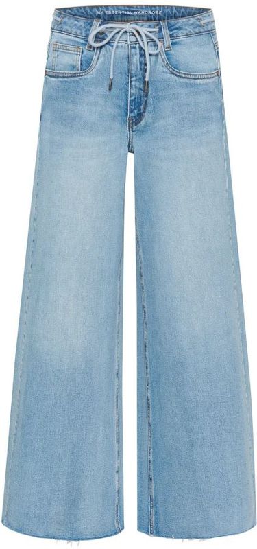 My Essential Wardrobe, Jeans, Dames, Blauw, W24 L32, Katoen, Wijde Pijpen Lichtblauwe Retro Wash Jeans