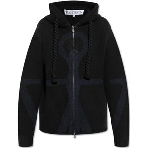 JW Anderson, Truien, Dames, Zwart, M, Wol, Wollen Cardigan
