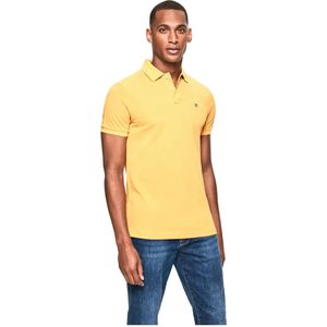 Hackett, Tops, Heren, Geel, M, Katoen, Gele Slim Fit Logo Polo Shirt