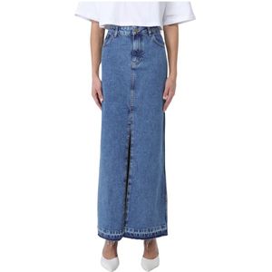 Philosophy di Lorenzo Serafini, Rokken, Dames, Blauw, M, Denim, Gonna Denim Rok