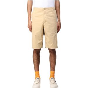 Kenzo, Korte broeken, Heren, Beige, W42, Katoen, Stijlvolle katoenen shorts voor heren