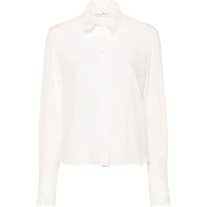 Ermanno Scervino, Blouses & Shirts, Dames, Wit, S, Stijlvol damesoverhemd voor elke gelegenheid