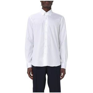 Fay, Overhemden, Heren, Wit, 2Xl, Katoen, Klassieke Witte Katoenen Overhemd