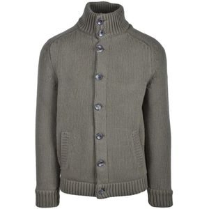 Herno, Truien, Heren, Groen, L, Wol, Resort Lana Cardigan
