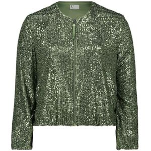 vera mont, Jassen, Dames, Groen, S, Pailletten, Pailletten Blouson Jas
