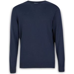 Malo, Truien, Heren, Blauw, S, Katoen, Stijlvolle Gebreide Collectie