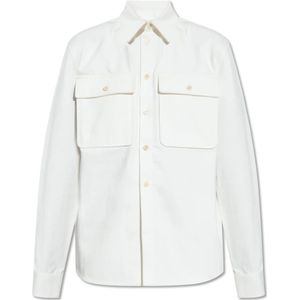 Jil Sander, Blouses & Shirts, Dames, Wit, XS, Denim, Denim Overhemd