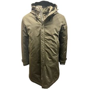 Ten C, Mantels, Heren, Groen, 2Xl, Nylon, Rainstorm Parka Micro Thin Olijfgroen