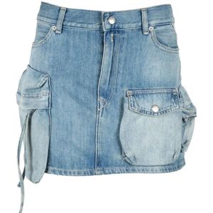 Replay, Rokken, Dames, Blauw, W28, Katoen, Rok