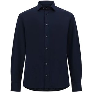 Boggi Milano, Overhemden, Heren, Blauw, L, Katoen, S.Cafè® Regular High-Performance Piqué Polo Shirt