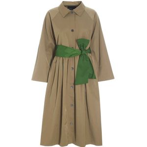 Bitte Kai Rand, Kleedjes, Dames, Beige, S, Katoen, Elegante Trenchcoat Nutmeg