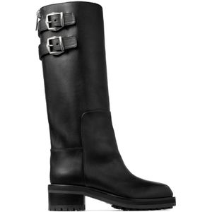 Jimmy Choo, Schoenen, Dames, Zwart, 37 EU, Leer, Brooklyn Boots