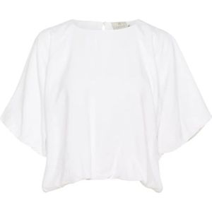 Kaffe, Blouses & Shirts, Dames, Wit, 2Xl, Nylon, Witte Blouse Tops met Viscose