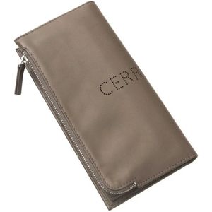Cerruti 1881, Accessoires, Heren, Bruin, ONE Size, Heren Leren Portemonnee met Metalen Sluiting