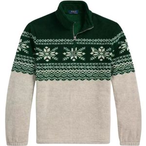 Ralph Lauren, Truien, Heren, Grijs, XL, Polar Fleece Snowflake Sweatshirt