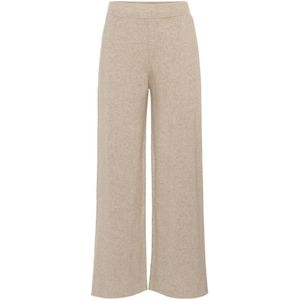 American Dreams, Broeken, Dames, Beige, L, Wol, Zachte Cashmere Broek in Beige