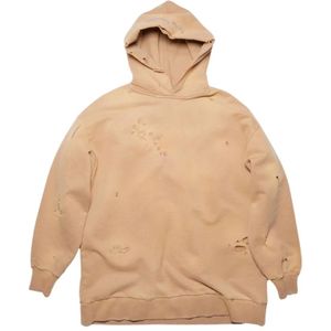 Acne Studios, Sweatshirts & Hoodies, Dames, Beige, L, Camel Brown Hoodie
