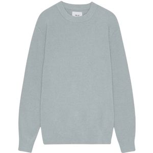 Nn07, Truien, Heren, Blauw, XL, Polyester, Modieuze Crewneck Sweater Steely Blue