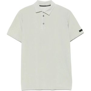 Rrd, Tops, Heren, Groen, M, Groen Poloshirt met Logopatch