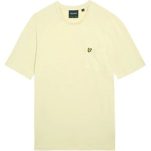 Lyle & Scott, Tops, Heren, Geel, L, Linnen, Linnenmix Raglan T-shirt