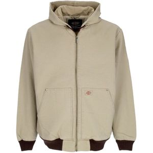 Dickies, Jassen, Heren, Beige, M, Katoen, Canvas Sherpa Gevoerde Hoodie