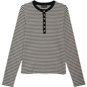 Anine Bing, Tops, Dames, Veelkleurig, M, Lange Mouw Alessia T-shirt
