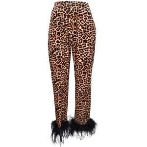 Giulia N Couture, Broeken, Dames, Veelkleurig, M, Polyester, Elegante broek met stretchstof