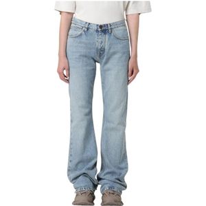 Balenciaga, Jeans, Dames, Blauw, W27, Katoen, Lichtgewassen Jeans, Casual Stijl