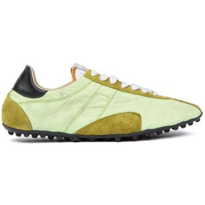Maison Margiela, Schoenen, Heren, Groen, 44 EU, Groene Sneakers met Rubberen Zool