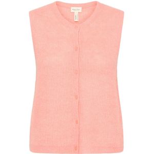 Part Two, Truien, Dames, Roze, S, Wol, Zachte Gebreide Trui Peaches N Cream