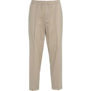 Briglia, Broeken, Heren, Beige, M, Wol, Beige Wol Savoys Broek