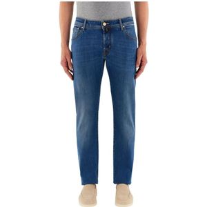 Jacob Cohën, Jeans, Heren, Blauw, W33, Heldere Blauwe Jeans