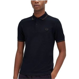 Fred Perry, Tops, Heren, Blauw, S, Katoen, Iconisch Brits Poloshirt