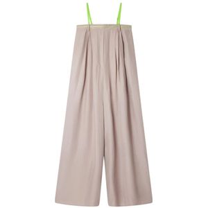 Mes Demoiselles, Jumpsuits & Playsuits, Dames, Beige, XS, Gestreepte wijde jumpsuit