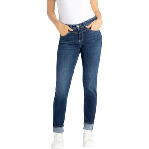 Mac, Jeans, Dames, Blauw, M, Katoen, Slim Donkerblauwe Jeans Classic Fit