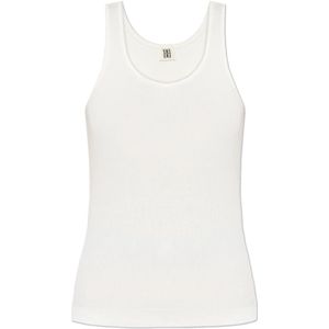 By Malene Birger, Tops, Dames, Wit, S, Katoen, Ribgebreide Top Anisa