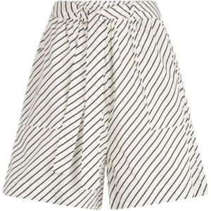 Liu Jo, Korte broeken, Dames, Veelkleurig, M, Katoen, Shorts met hoge taille van stretchkatoen met strepen